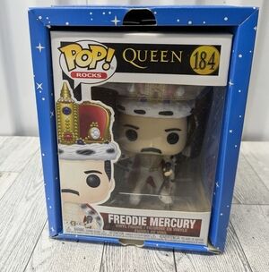 Funko Pop 184 Queen Freddie Mercury with Crown and Robe